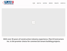 Tablet Screenshot of planbcontractors.com